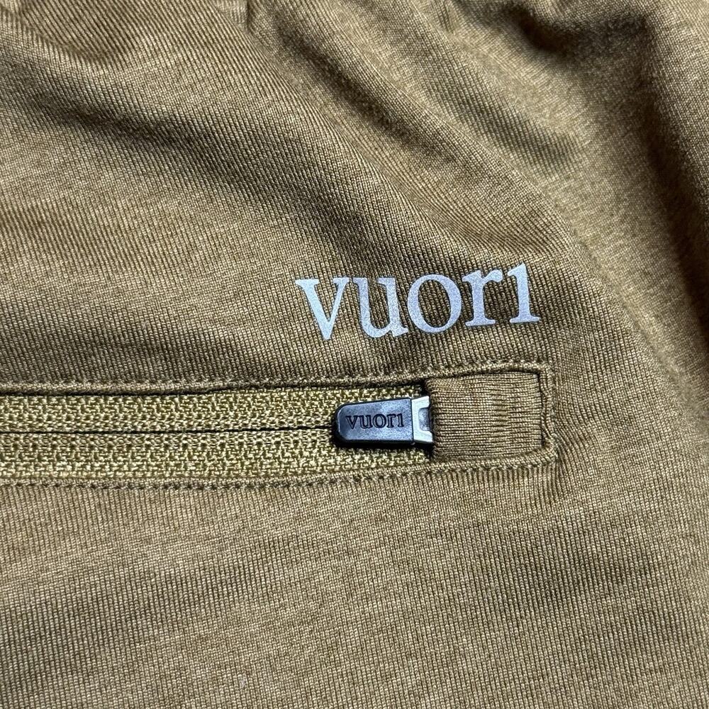 Vuori Sunday Performance Joggers Men’s XL Brown Tapered Zip Pocket V416 - Picture 6 of 6